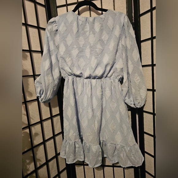 Blu Pepper Long Sleeve Ruffle MAXI Dress Size Small - Picture 2 of 3